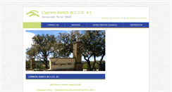 Desktop Screenshot of cypressranchwcid.org