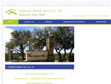 Tablet Screenshot of cypressranchwcid.org